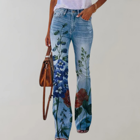Mandy | Flare Broek voor Dames | Vrolijke Prints & Ultiem Comfort