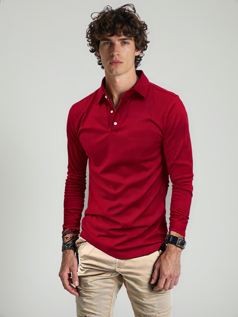 Luca | Heren Poloshirt | Lange Mouwen
