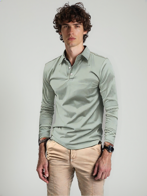 Luca | Heren Poloshirt | Lange Mouwen