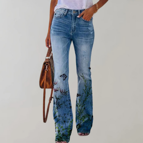 Mandy | Flare Broek voor Dames | Vrolijke Prints & Ultiem Comfort