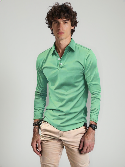Luca | Heren Poloshirt | Lange Mouwen