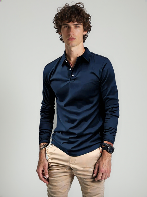 Luca | Heren Poloshirt | Lange Mouwen
